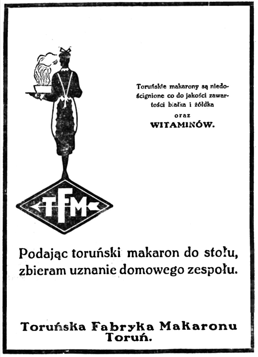 W latach 20. Toruńska Fabryka Makaronów była największym...