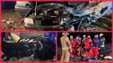 Tragiczny wypadek w Gronowicach. 22-latek w audi na prostym odcinku drogi uderzył w drzewo