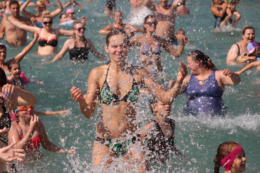 Aqua aerobik i inne atrakcje Kąpieliska Leśnego w Gliwicach ZDJĘCIA