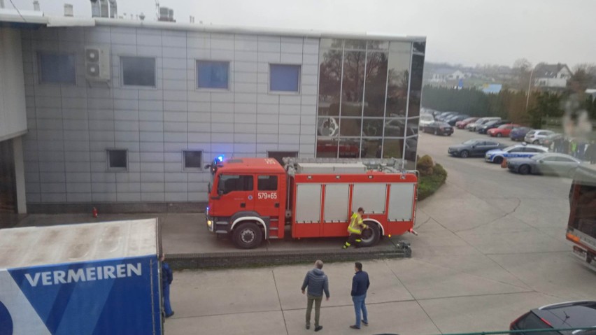 Pożar w hali produkcyjnej firmy Vermeiren 2.12.2022