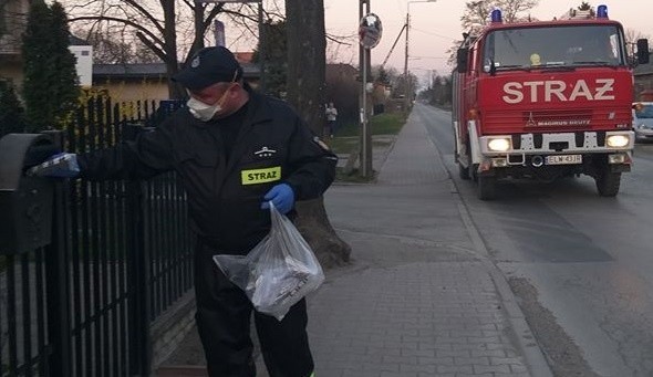 Druhowie z OSP w gminie Rzgów  i Tuszyn walczą z koronawirusem
