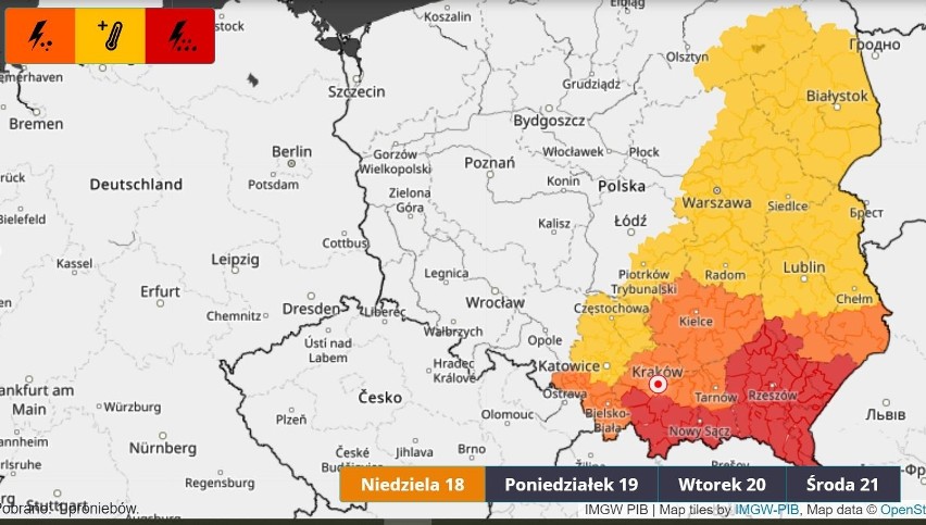 W niedzielę też mogą być burze, zwłaszcza na południu...