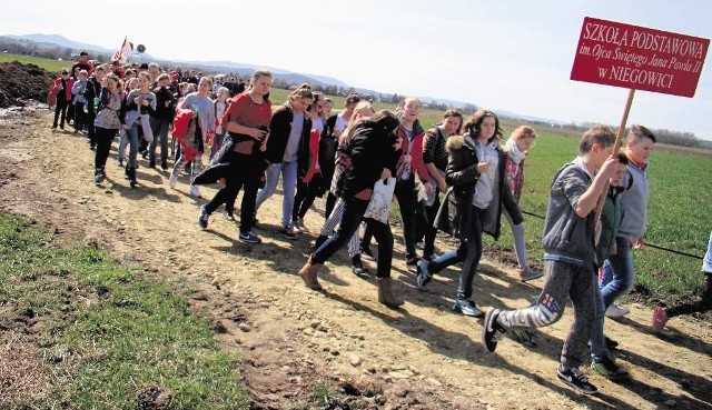 Na papieskim szlaku. Jego pokonanie trwa około dwóch godzin