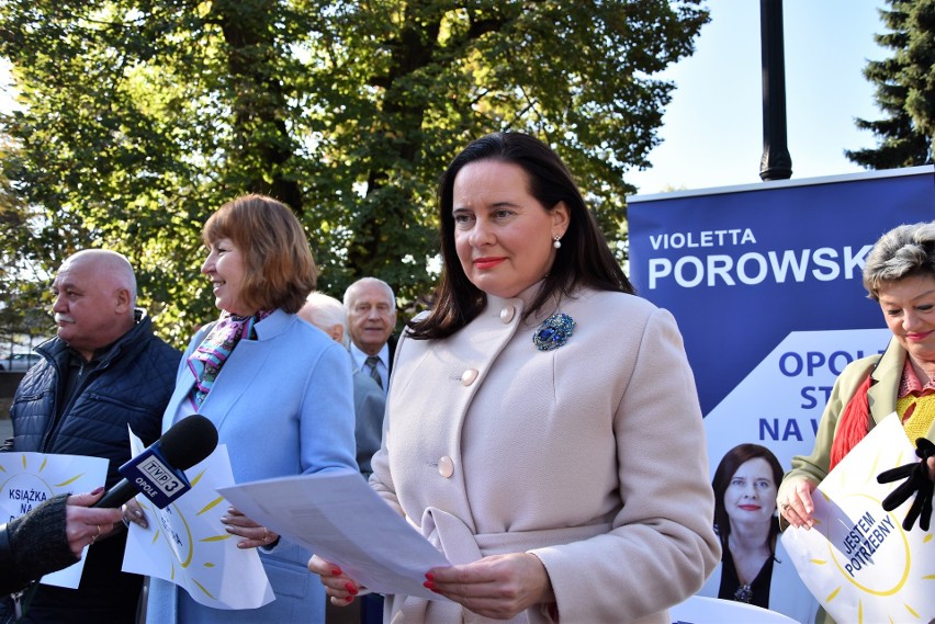 Violetta Porowska, kandydatka PiS na prezydenta Opola,...
