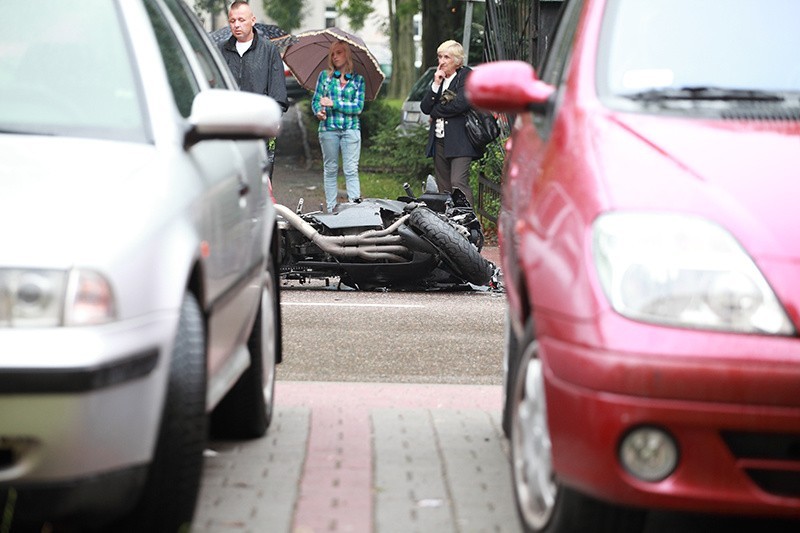 Wypadek na ul. Wróblewskiego w Ustce...