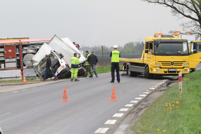 Wypadek koło Kątów Wrocławskich