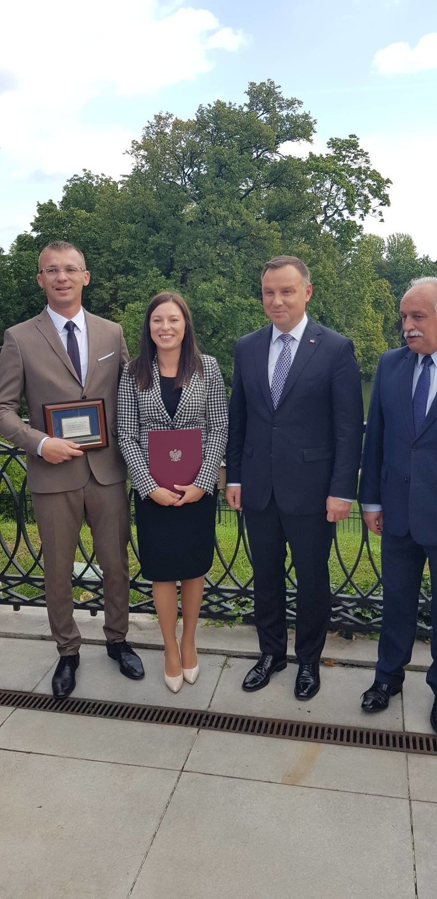 Tomasz Szczęsny, rolnik ze Złotej na spotkaniu z prezydentem Andrzejem Dudą [ZDJĘCIA]