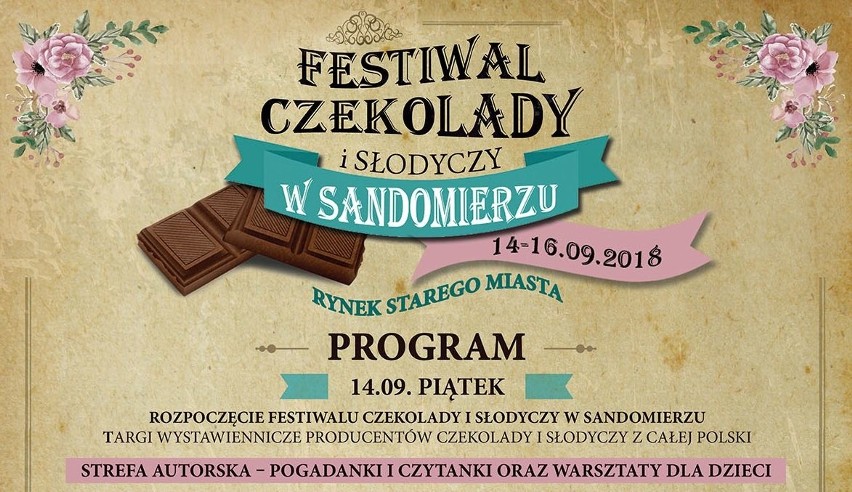 Festiwal Czekolady i Słodyczy w Sandomierzu. W weekend na Rynku Starego Miasta będzie moc słodkich atrakcji (PROGRAM)