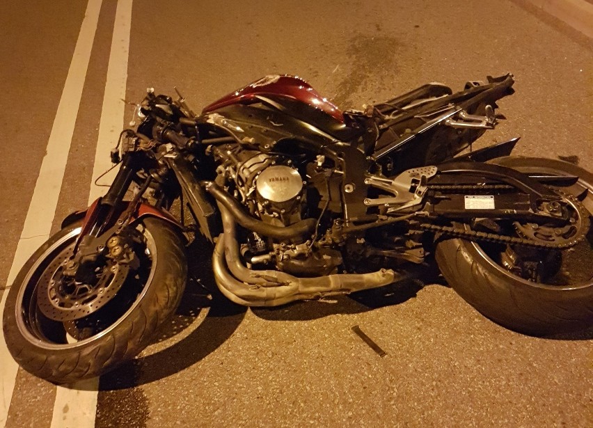 Ranny w wypadku został motocyklista
