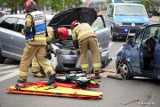 Wypadek na ulicy Poniatowskiego w Stalowej Woli. Dwie osoby ranne