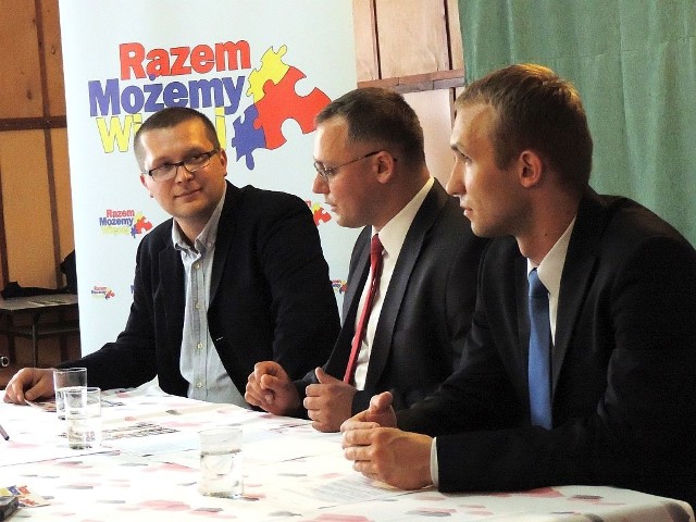 Liderzy inicjatywy "Razem Możemy Więcej" (od lewej): Dawid Rogalski, Ireneusz Stachowiak i Maciej Szota