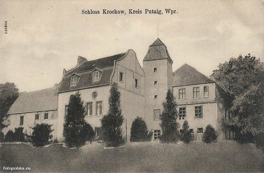 Zamek w Krokowej w 1916 roku.