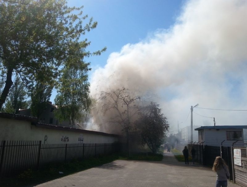 Pożar na plebanii na Widzewie