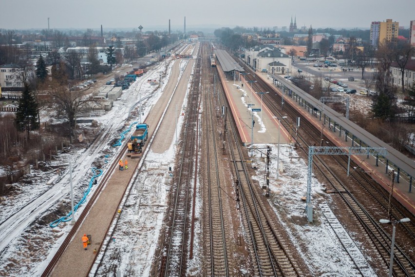 Rozpoczęła się budowa wiaduktu niedaleko stacji Pyrzowice...