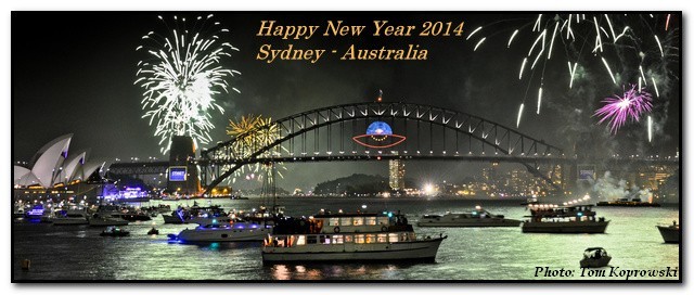 Nowy Rok 2014 w Sydney, w Australii