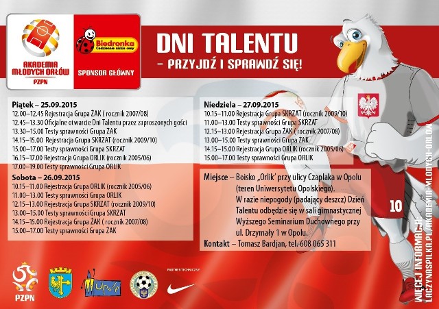 Plakat promujący "Dni talentu"