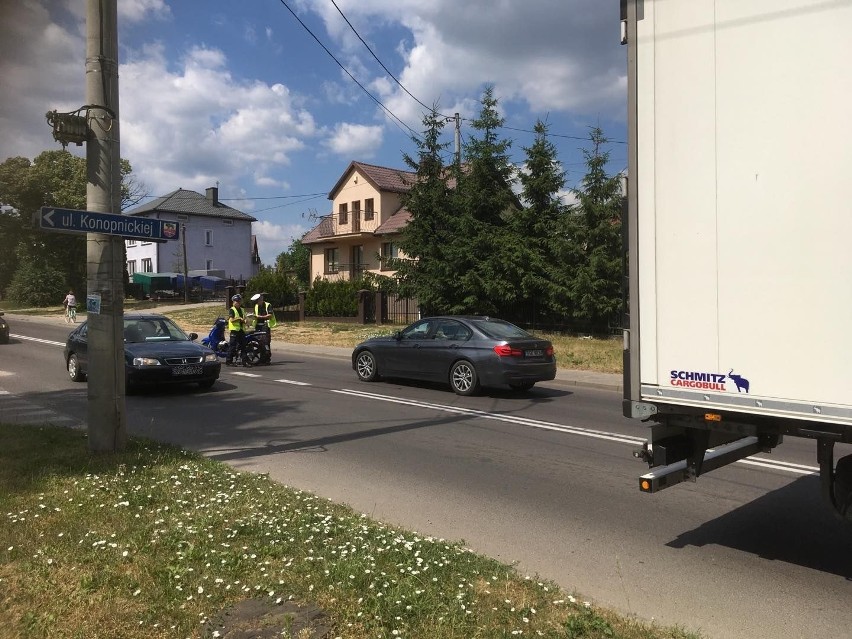 Wypadek w Sokółce na ulicy Białostockiej. Motocyklista...