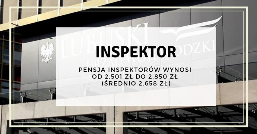 Inspektor – 2501 zł – 2850 zł (śr. 2658 zł) brutto...