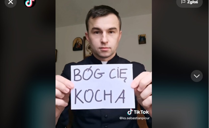 W żartobliwy, ale pouczający sposób ks. Sebastian Picur...