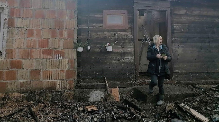 Pogorzelcy z miejscowości Wyszonki-Wypychy stracili dom....