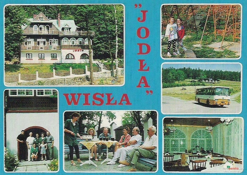 Pocztówka reklamowa pensjonatu Jodła.