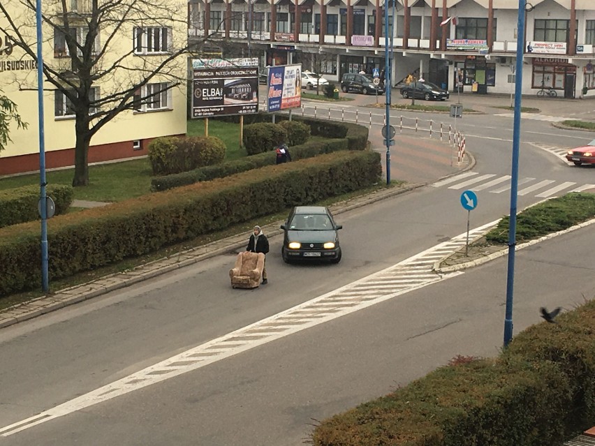 Ostrołęka. Takiego "pojazdu" nikt się nie spodziewał! [ZDJĘCIA+WIDEO]