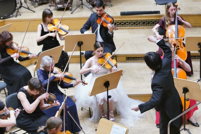 Podczas koncertu "Z biegiem Dunaju" Sinfoniettą Polonią...