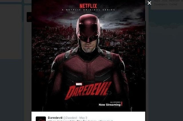 "Daredevil" (fot. screen z Twitter.com)