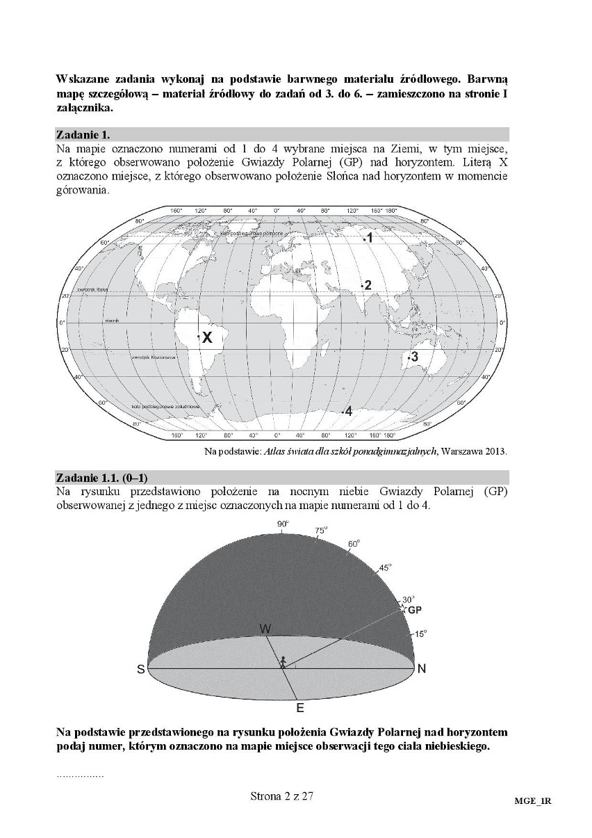 Zobacz arkusz maturalny z geografii na poziomie...