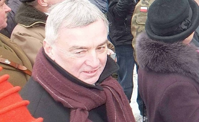 Poseł Andrzej Bętkowski na uroczystościach w Wąchocku.