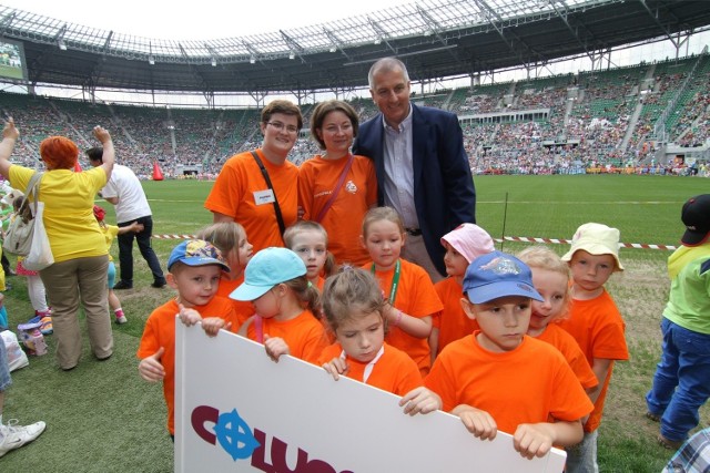 Czerwiec 2013 - Dzień przedszkolaka na Stadionie Miejskim we Wrocławiu