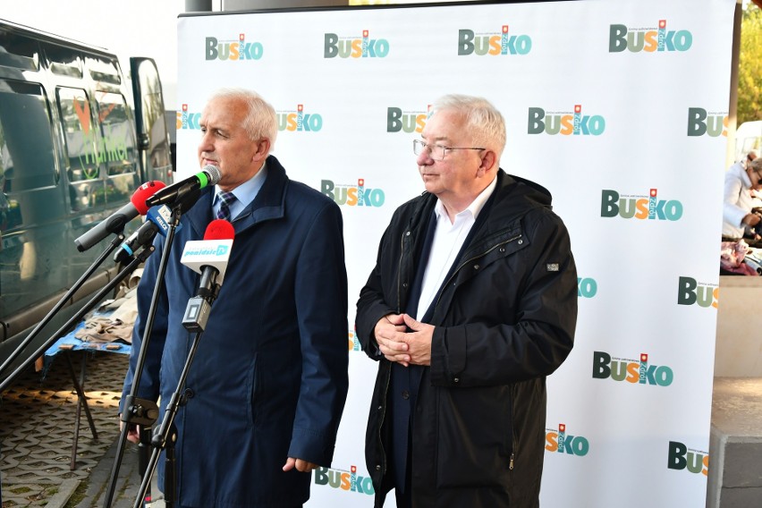 Waldemar Sikora, burmistrz Buska-Zdroju i poseł Krzysztof...