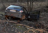 Wypadek pod Grodziskiem Wielkopolskim. Obrócił się wokół własnej osi i wpadł do rowu [ZDJĘCIA]