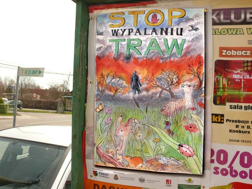 Plakat na tablicy ogłoszeń w Pysznicy.