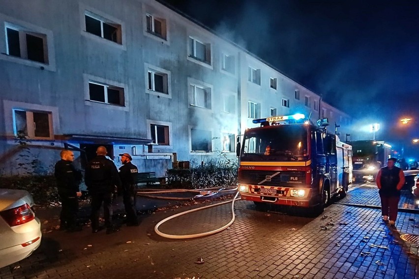 Pożar mieszkania przy ulicy Wojska Polskiego najpierw...