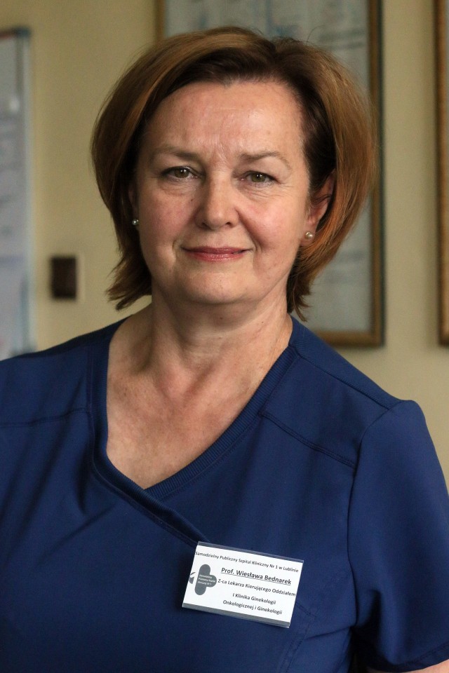 Prof. Wiesława Bednarek, lubelski konsultant ds. ginekologii onkologicznej
