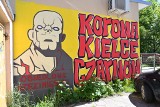 Kibicowskie graffiti w Kielcach, czyli Korona na murach. Fani żółto-czerwonych w ten sposób też pokazują przywiązanie do klubu [ZDJĘCIA] 