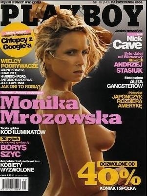 Monika Mrozowska na okładce "Playboya"