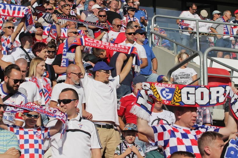 26.07.2019. Kibice na meczu Górnik Zabrze - Zagłębie Lubin....