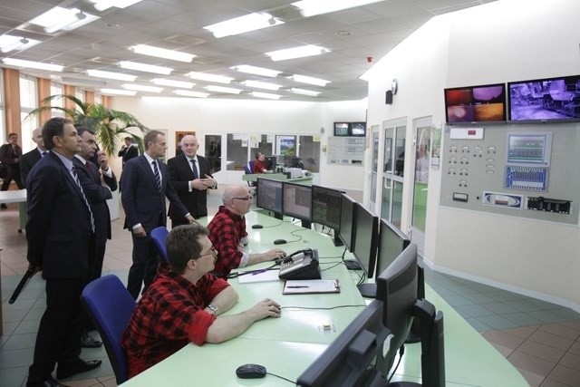 Premier Donald Tusk w Elektrowni Jaworzno