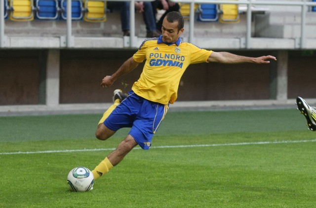 Marcus da Silva strzelił trzy gole dla Arki a meczu z Dolcanem