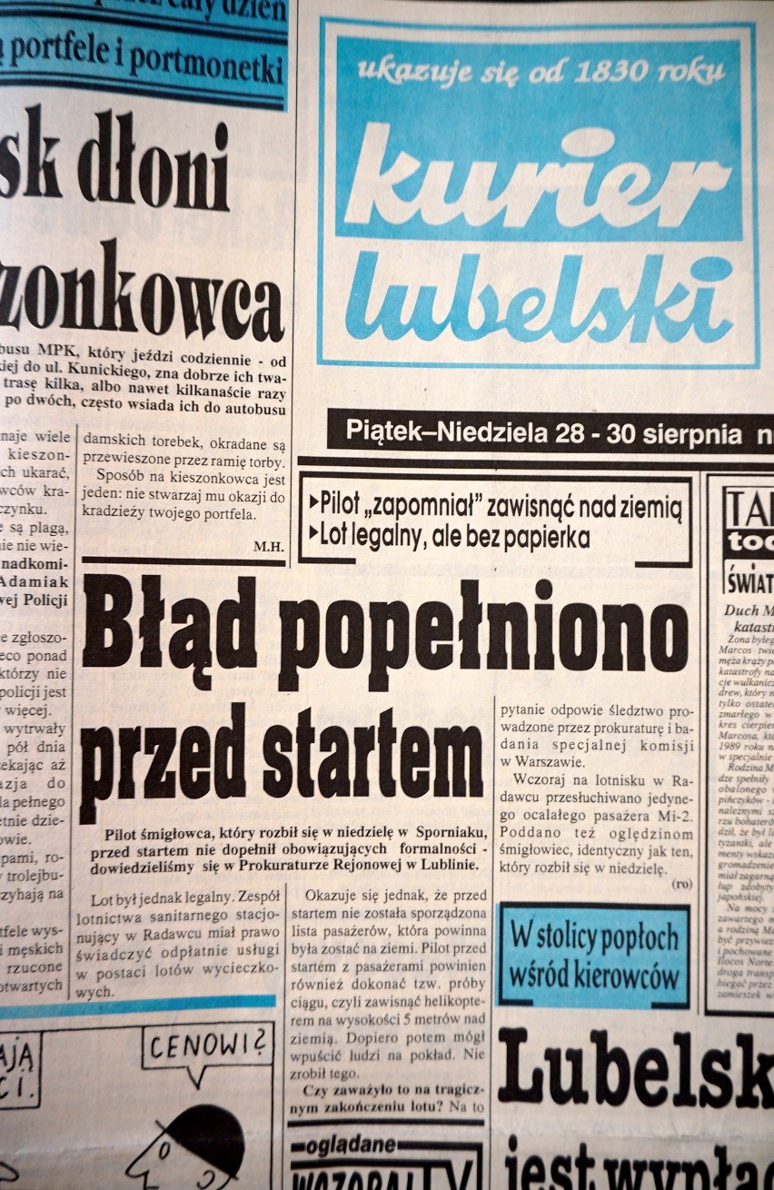 Największa katastrofa lotnicza na Lubelszczyźnie. Sześć pogrzebów zamiast wesela. Śmigłowiec runął przy gościach weselnych