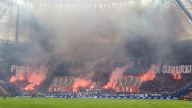 Trybuny na meczu Lech Poznań - Legia Warszawa