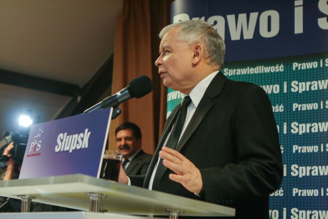 Jarosław Kaczyński w Słupsku.