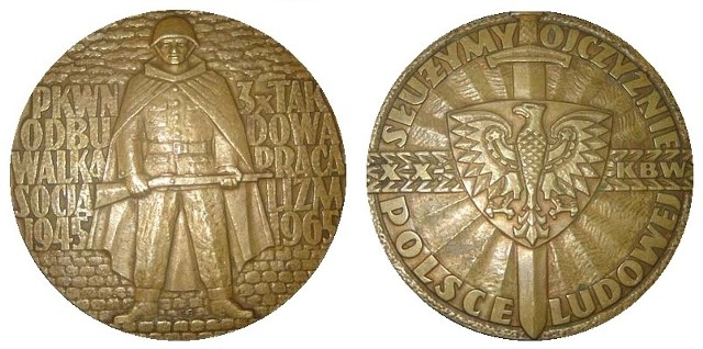 Medal dla upamiętnienia 20. rocznicy powstania KBW, 1965 r.