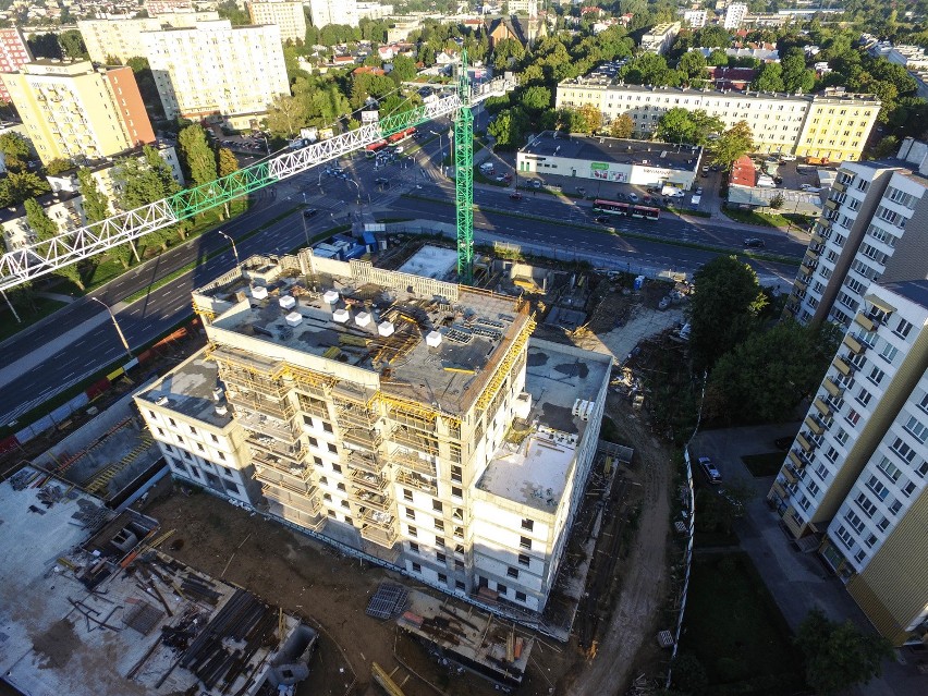 Lubelskie Bronowice na zdjęciu z drona