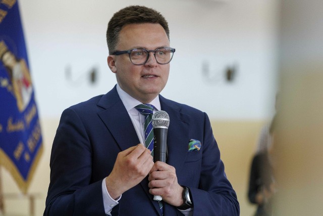 Szymon Hołownia lider Trzeciej Drogi, marszałek Sejmu RP.