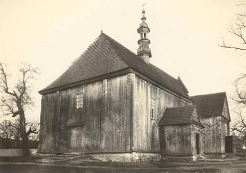 Mydłów , Kościół p.w. Wniebowzięcia NMP z 1724 r. Spalony...