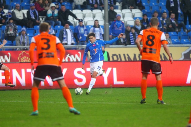 Lech Poznań - Lokomowiw Moskwa. Wynik 1:3. Honorowego gola dla Kolejorza strzelił Mateusz Możdżeń