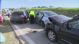 Autostrada A4. Cztery wypadki pod rząd (wideo)